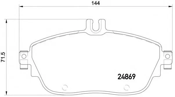 0064204620 Brake Pads for MERCEDES-BENZ GLA-CLASS (X156), CLA Coupe (C117), A-CLASS (W176), B-CLASS Sports Tourer (W246, W242)