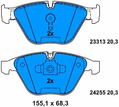 34116780711 BMW Brake Pad for BMW X1 (E84), 3 (E90)