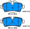 34216794059 Brake Pads for MINI MINI Coupe (R58), MINI CLUBVAN (R55), MINI (R56), MINI Roadster (R59), CLUBMAN (R55), MINI Convertible (R57)