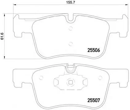 34116850568 BMW Brake Pad for BMW 2 Coupe (G42, G87), 3 (F30, F80), 1 (F20), 4 Coupe (F32, F82)