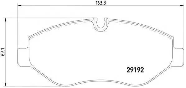 2E0698151 Brake Pads for MERCEDES-BENZ V-CLASS, VW CRAFTER