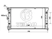 321121253L Engine Parts Radiator for VW CORSAR (32B), CARAT B2 (32B), GOLF I Cabriolet (155), ATLANTIC I (16)