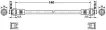 1J0611775 Brake Hose for AUDI A1, VW FOX, SEAT TOLEDO IV (KG3), SKODA FABIA III Estate (NJ5)
