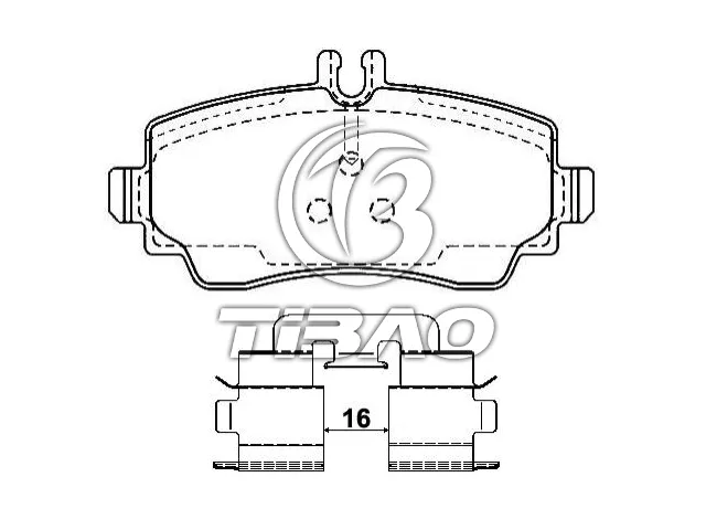 1684201120 Brake Pads for MERCEDES-BENZ A-CLASS (W168)