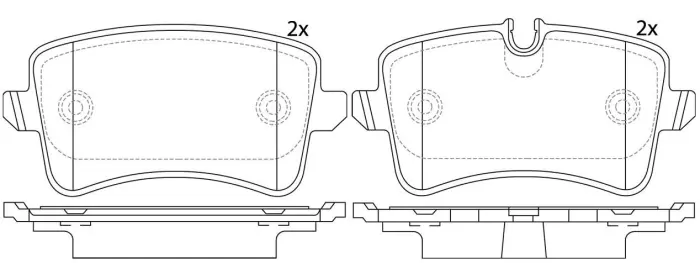 4G0698451A Brake Pad Set for AUDI A5, PORSCHE MACAN