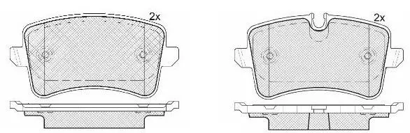 4G0698451A Brake Pad Set for AUDI A5, PORSCHE MACAN