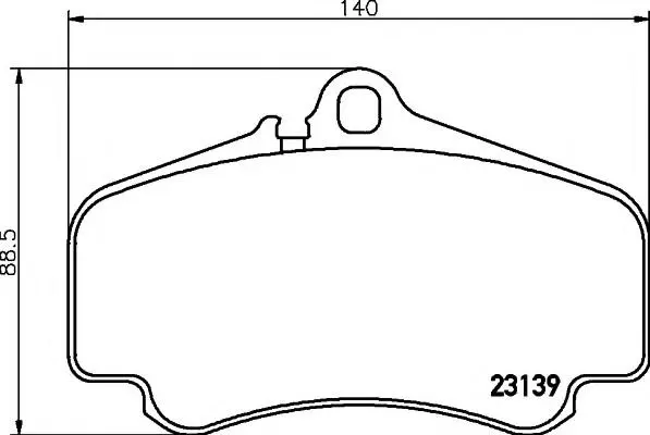 99735194902 Brake Pad Set for PORSCHE 911 (996)