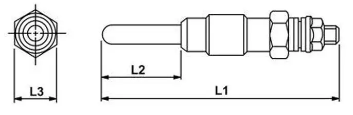 0250201010 Engine Parts Glow Plug for MERCEDES-BENZ /8 (W115)