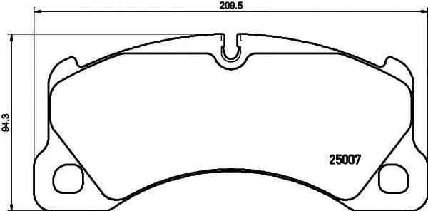 97035194906 Brake Pads for PORSCHE MACAN, VW TOUAREG