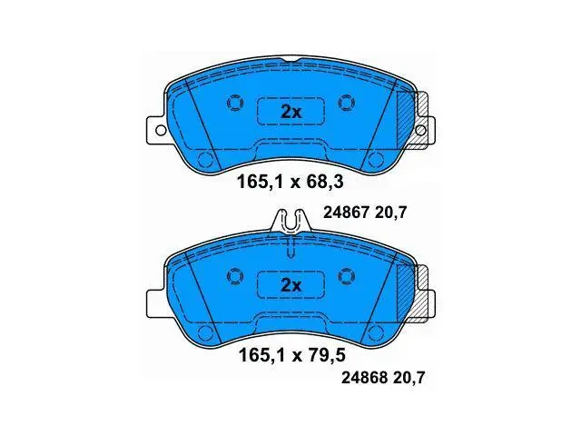 0054204820 Brake Pads for MERCEDES-BENZ GLK-CLASS (X204), E-CLASS Convertible (A207)