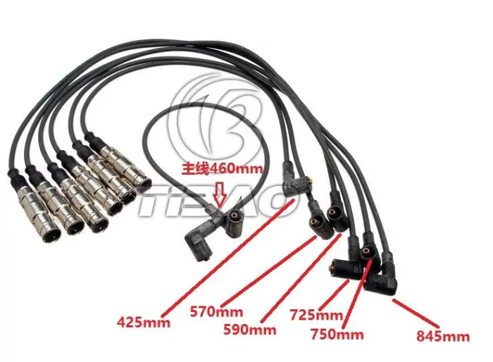 021998031A Engine Parts Ignition Wire Set for VW SHARAN (7M8, 7M9, 7M6), GOLF III (1H1), JETTA III (1H2), PASSAT B3/B4 Estate (3A5, 35I)