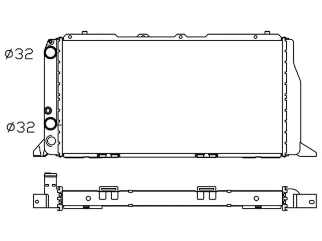 443121251T Engine Parts Radiator for AUDI 100 C2 Saloon (431, 433, 434), 200 C2 Saloon (437, 438)