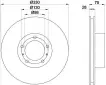 97035240300 Brake Disc for PORSCHE PANAMERA (970)
