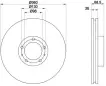 97035140400 FRONT BRAKE DISC for PORSCHE PANAMERA (970)