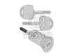0913684 Engine Parts Ignition Lock Cylinder for OPEL COMBO Box Body/MPV (71_), VAUXHALL ASTRA Mk III (F) Estate (T92)