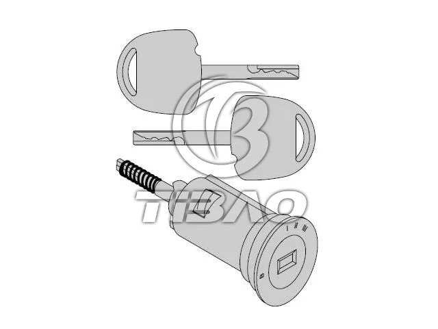 0913684 Engine Parts Ignition Lock Cylinder for OPEL COMBO Box Body/MPV (71_), VAUXHALL ASTRA Mk III (F) Estate (T92)