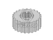 0614546 Engine Parts Crankshaft Gear for OPEL COMBO Box Body/MPV, SAAB 9-3 Estate (E50), VAUXHALL COMBO Mk II (C) Box Body/MPV (F25)