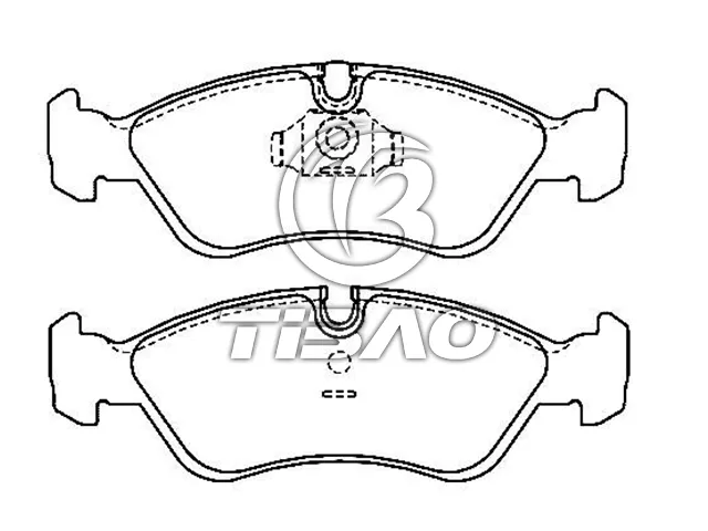 1605089 Brake Pads for DAEWOO, GM KOREA LANOS (KLAT), LANOS / SENS (KLAT), OPEL ASTRA G Saloon (T98), VAUXHALL VECTRA (B) Estate (J96)