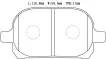0446520550 Brake Pads for LEXUS RX (MCU15), TOYOTA AVALON Saloon (_X3_)