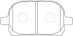 0446520550 Brake Pads for LEXUS RX (MCU15), TOYOTA AVALON Saloon (_X3_)