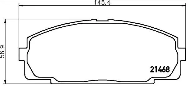 0446526300 Brake Pads for TOYOTA HIACE V Van (TRH2__, KDH2__, LH2__, GDH2__), HIACE IV Bus (__H1_, __H2_), HIACE IV Van (__H1_, __H2_), DYNA Platform/Chassis (KD_, DYNA IV Bus (_H1_), GRANVIA (_H2_, _H1_), HIACE IV Van (_H1_)