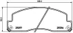 0446536020 Brake Pads for TOYOTA DYNA 200 Platform/Chassis, DYNA 300 Platform/Chassis, DYNA 150 Platform/Chassis (LY_), DYNA Platform/Chassis (_U_, _Y_)