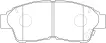 04465YZZ51 Brake Pads for LEXUS ES (VCV10_, VZV21_), ES Sedan (VCV10_, VZV21_), TOYOTA CAMRY Saloon (_V4_), CAMRY VI Saloon (_V4_)