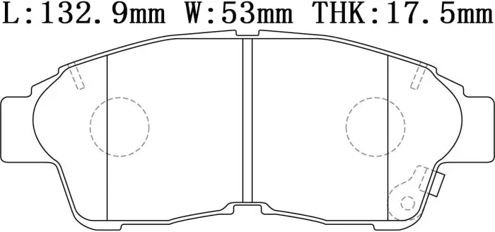 04465YZZ51 Brake Pads for LEXUS ES (VCV10_, VZV21_), ES Sedan (VCV10_, VZV21_), TOYOTA CAMRY Saloon (_V4_), CAMRY VI Saloon (_V4_)