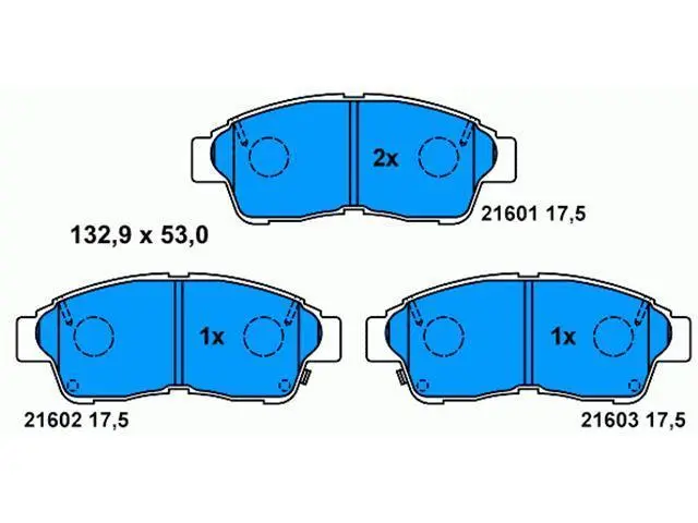 04465YZZ51 Brake Pads for LEXUS ES (VCV10_, VZV21_), ES Sedan (VCV10_, VZV21_), TOYOTA CAMRY Saloon (_V4_), CAMRY VI Saloon (_V4_)