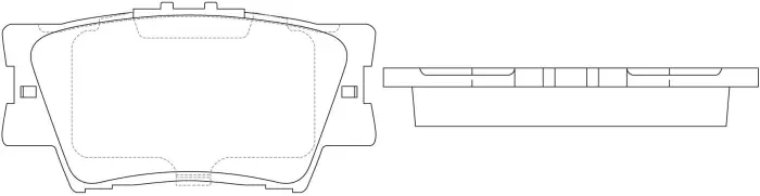 0446633180 Brake Pads for LEXUS HS (ANF10), TOYOTA RAV 4 IV VAN (_A4_)