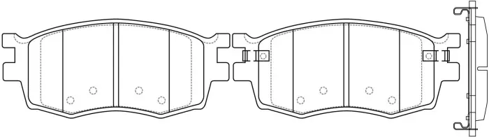 SP1186 Brake Pads for DODGE ATTITUDE, HYUNDAI ACCENT III Saloon (MC), ACCENT IV Saloon (MC), VER, JAC , KIA PRIDE II (JB), RIO II (JB), KIA (DYK) RIO