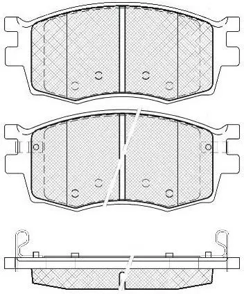 SP1186 Brake Pads for DODGE ATTITUDE, HYUNDAI ACCENT III Saloon (MC), ACCENT IV Saloon (MC), VER, JAC , KIA PRIDE II (JB), RIO II (JB), KIA (DYK) RIO