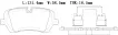 LR036574 Brake Pads for LAND ROVER DEFENDER Station Wagon (L663), DISCOVERY V VAN (L462), DISCOVERY V (L462), DEFENDER Van (L663), RANGE ROVER IV (L405), RANGE ROVER SPORT II (L494)