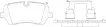 LR036574 Brake Pads for LAND ROVER DEFENDER Station Wagon (L663), DISCOVERY V VAN (L462), DISCOVERY V (L462), DEFENDER Van (L663), RANGE ROVER IV (L405), RANGE ROVER SPORT II (L494)