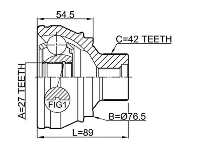 8K0498099 Transmission Parts C.V Joint for AUDI Q5 (8RB), A6 / S6 C7 (4G2, 4GC), A5 (8T3), A7 / S7 Sportback (4GA, 4GF), A8 / S8 D4 (4H2, 4H8, 4HC, 4HL), A4 / S4 B8 (8K2)