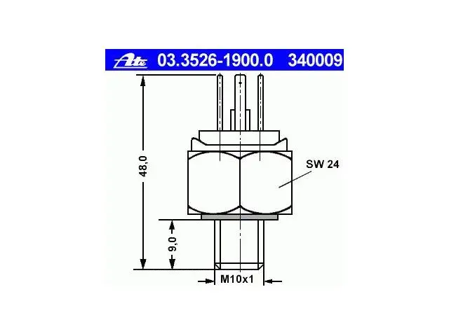 03352619000 Brake Light Switch for AUDI 80, PORSCHE 911, VW GOLF