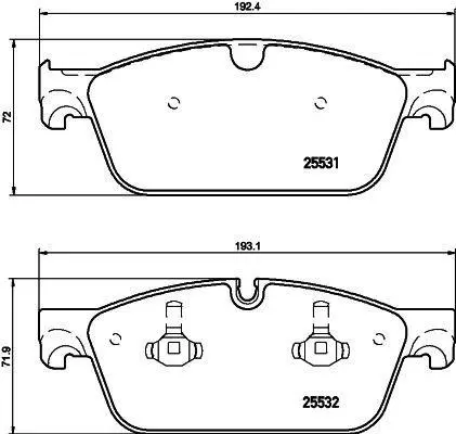 0064203620 Brake Pads for MERCEDES-BENZ GLE Coupe (C292), GLS (X166), GL-CLASS (X166), M-CLASS (W166)