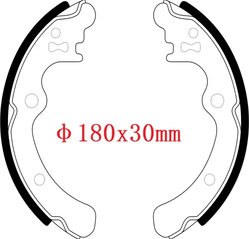 25178GA390 Brake Shoe Set for SUBARU GL / LOYALE III Estate, L-SERIE III, 1600 Coupe