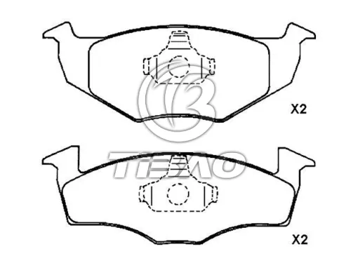 1H0698151A Brake Pads for VW POLO, HYUNDAI EXCEL Saloon (X-2), PONY / EXCEL Saloon (X-2), RENAULT CLIO III Hatchback Van (SB_, SR_), SEAT TOLEDO I (1L2), TOLEDO ? (1L2)