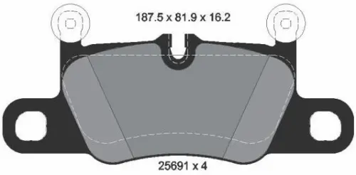 99135294902 Brake Pads for PORSCHE 911 (991), PANAMERA (970)